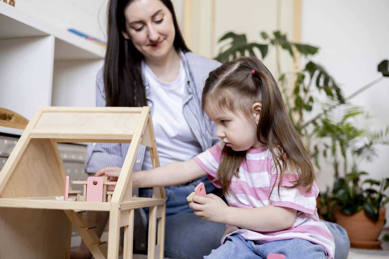 Jeu Montessori en bois, enfant